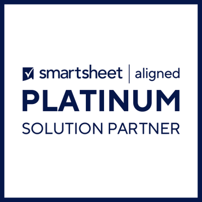 Smartsheet Platinum Partner 2023 Badge